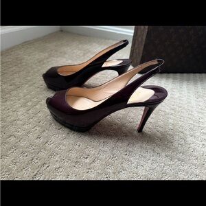 Elegant Deep Burgandy Stiletto Heels